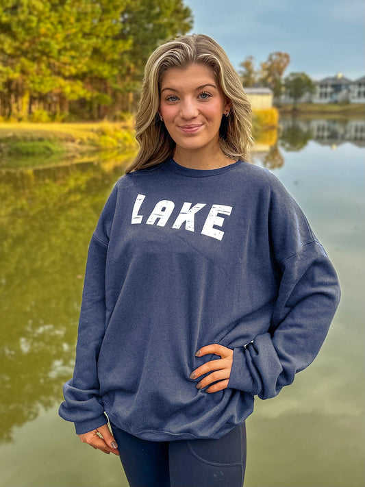 Lake sweatshirt -Heather Navy