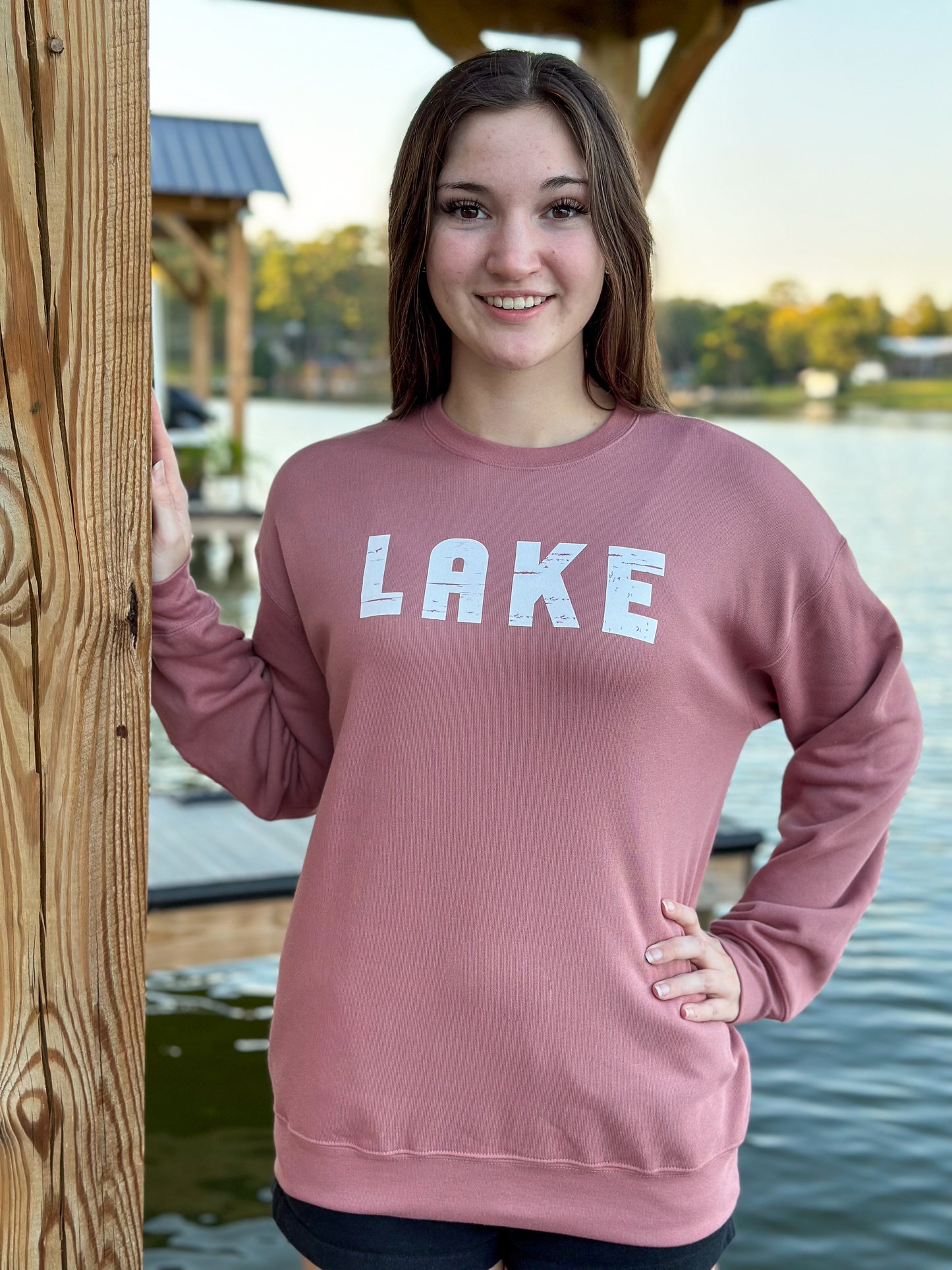 Lake sweatshirt -Mauve