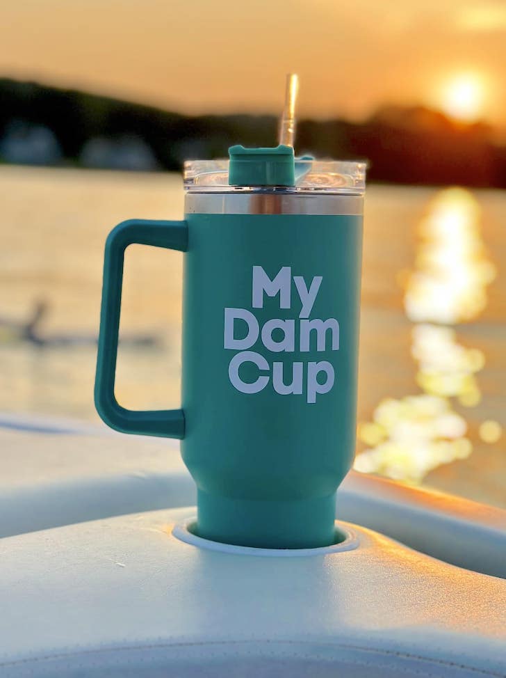 40oz Dam Cup with handle-Teal